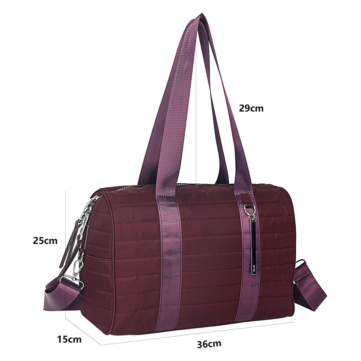 Bolsa Santa Lolla Nylon Alça Removível Feminina - Vinho Menor preço em Bolsa Santa Lolla Nylon Alça Removível Feminina - Vinho