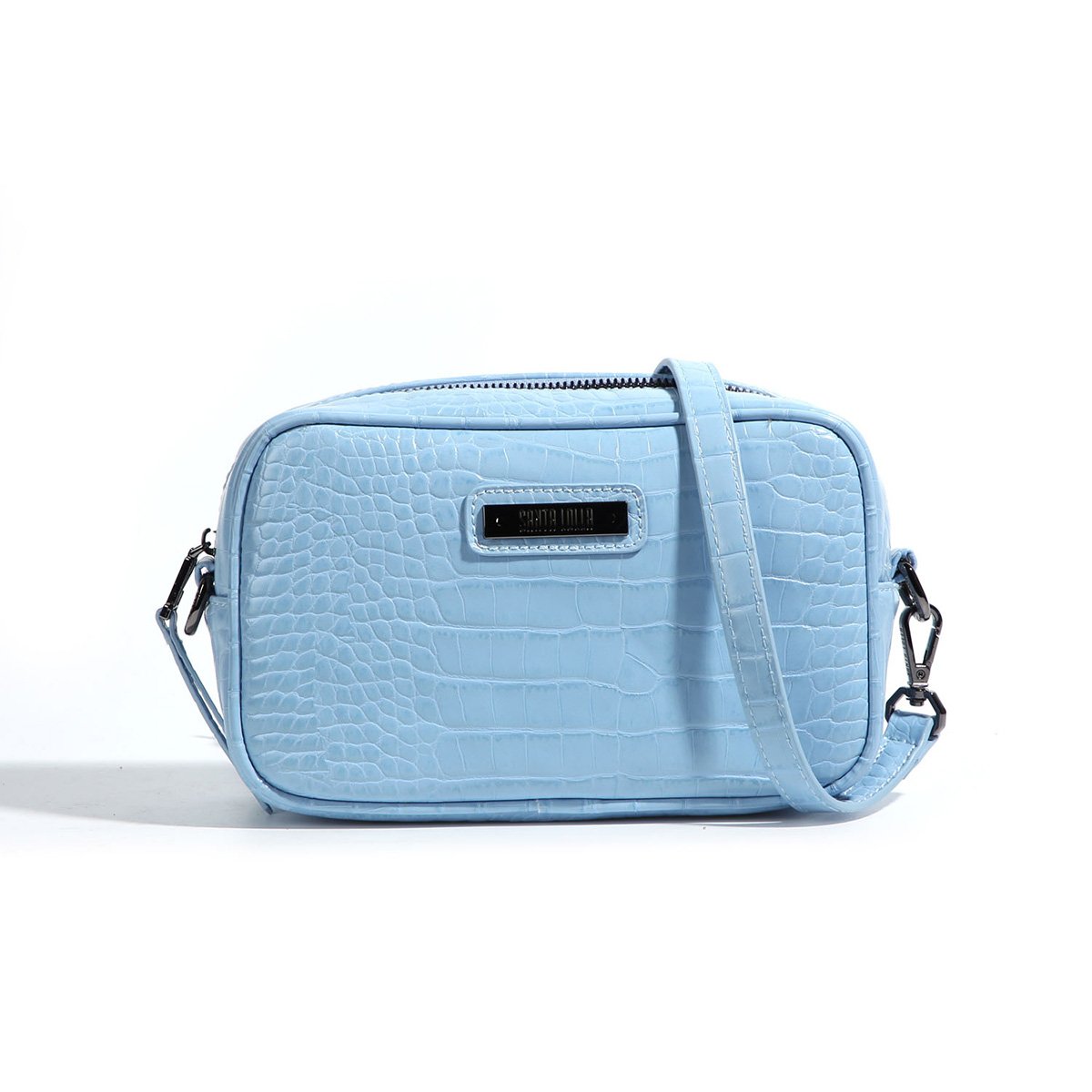 Bolsa Santa Lolla Pequena Transversal Feminina - Azul Claro Menor preço em Bolsa Santa Lolla Pequena Transversal Feminina - Azul Claro