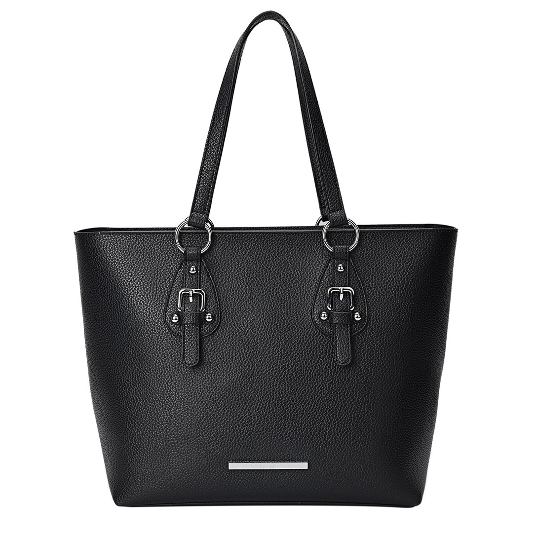 Bolsa Santa Lolla Shopper Preta Bolsa Santa Lolla Shopper Grande Fivelas Feminina - Preto | Zattini