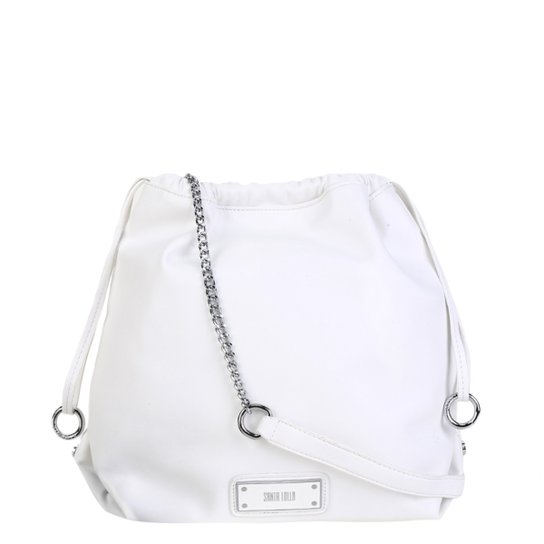 Bolsa Santa Lolla Shopper Mestiço Pu Feminina - Branco