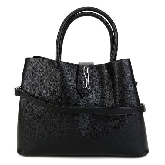 Bolsa Santa Lolla Shopper Risco Feminina - Preto