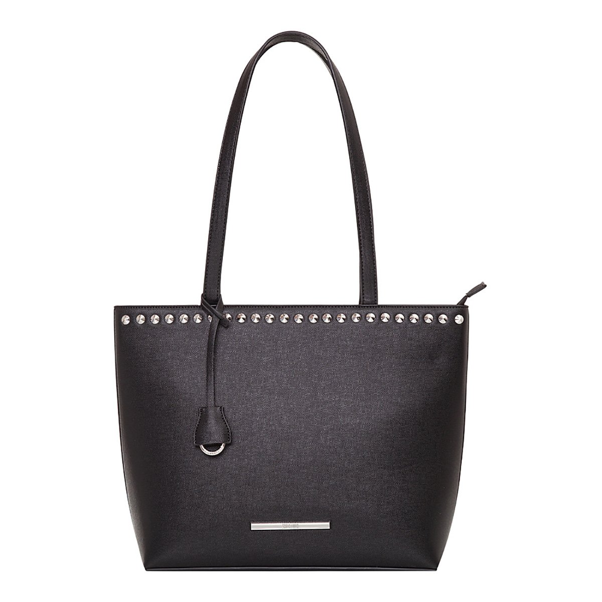 Bolsa Santa Lolla Tote Shopper Rebites Feminina - Preto Menor preço em Bolsa Santa Lolla Tote Shopper Rebites Feminina - Preto