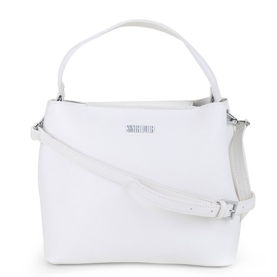 Bolsa Santa Lolla Tote Shopper Risco Feminina - Branco