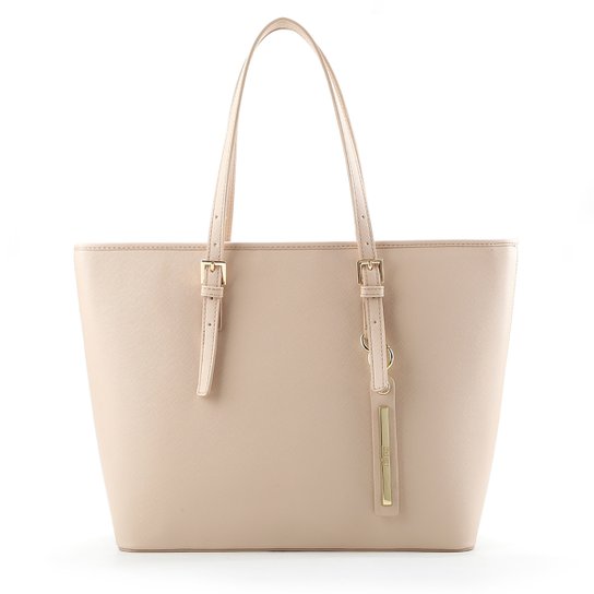 Bolsa Santa Lolla Tote Shopper Risco Feminina - Areia