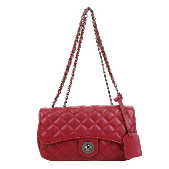 Bolsa Shoestock Classic Matelassê Feminina - Vinho