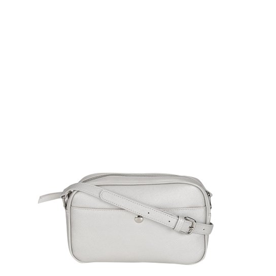 Bolsa Shoestock Mini Bag Crossbody Lily Feminina - Prata