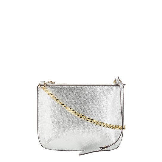 Bolsa Shoestock Mini Bag Transversal Feminina - Prata