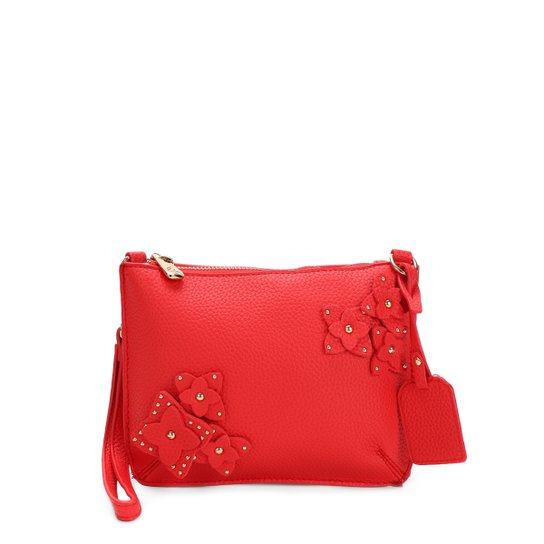 Bolsa Shoestock Mini Bag Transversal Mila Feminina - Vermelho