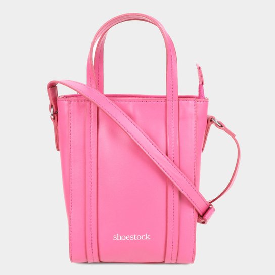 Bolsa Shoestock Mini Tote Colab - Rosa