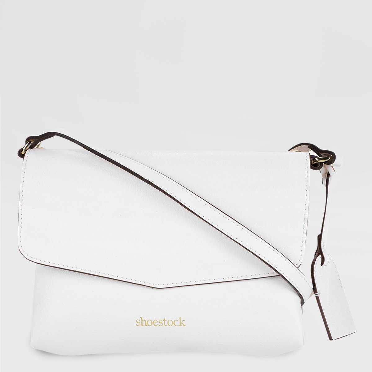 Bolsa Shoestock Transversal Básica Feminina - Off White Menor preço em Bolsa Shoestock Transversal Básica Feminina - Off White