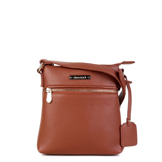 Bolsa Shoestock Transversal New Travel Feminina - Caramelo