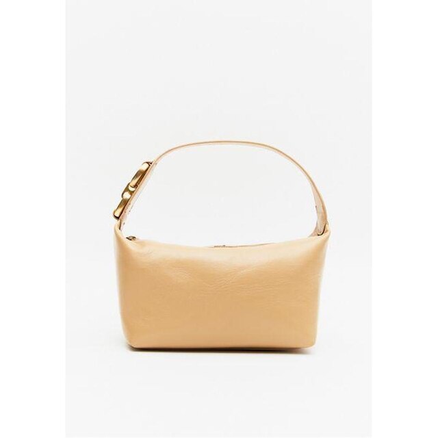 Bolsa Shoulder De Couro Com Enfeite