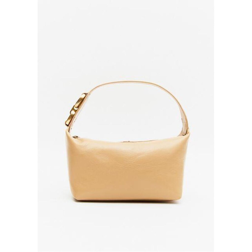 Bolsa Shoulder De Couro Com Enfeite