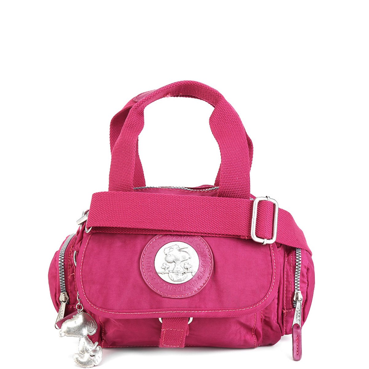 Bolsa Snoopy Shopper Pequena Com Bag Charm Feminina - Rosa é ruim? Bolsa Snoopy Shopper Pequena Com Bag Charm Feminina - Rosa é boa?