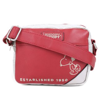 Bolsa Snoopy Transversal Pequena Feminina