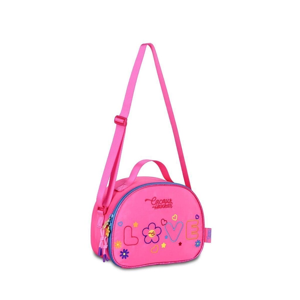 Bolsa Térmica Cacau Haxkar Lancheira Escolar Feminina Love