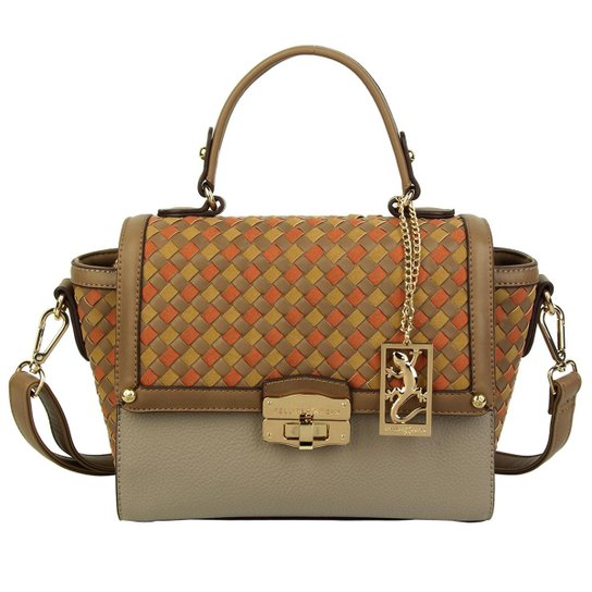 Bolsa Tiracolo Fellipe Krein Feminina - Caramelo