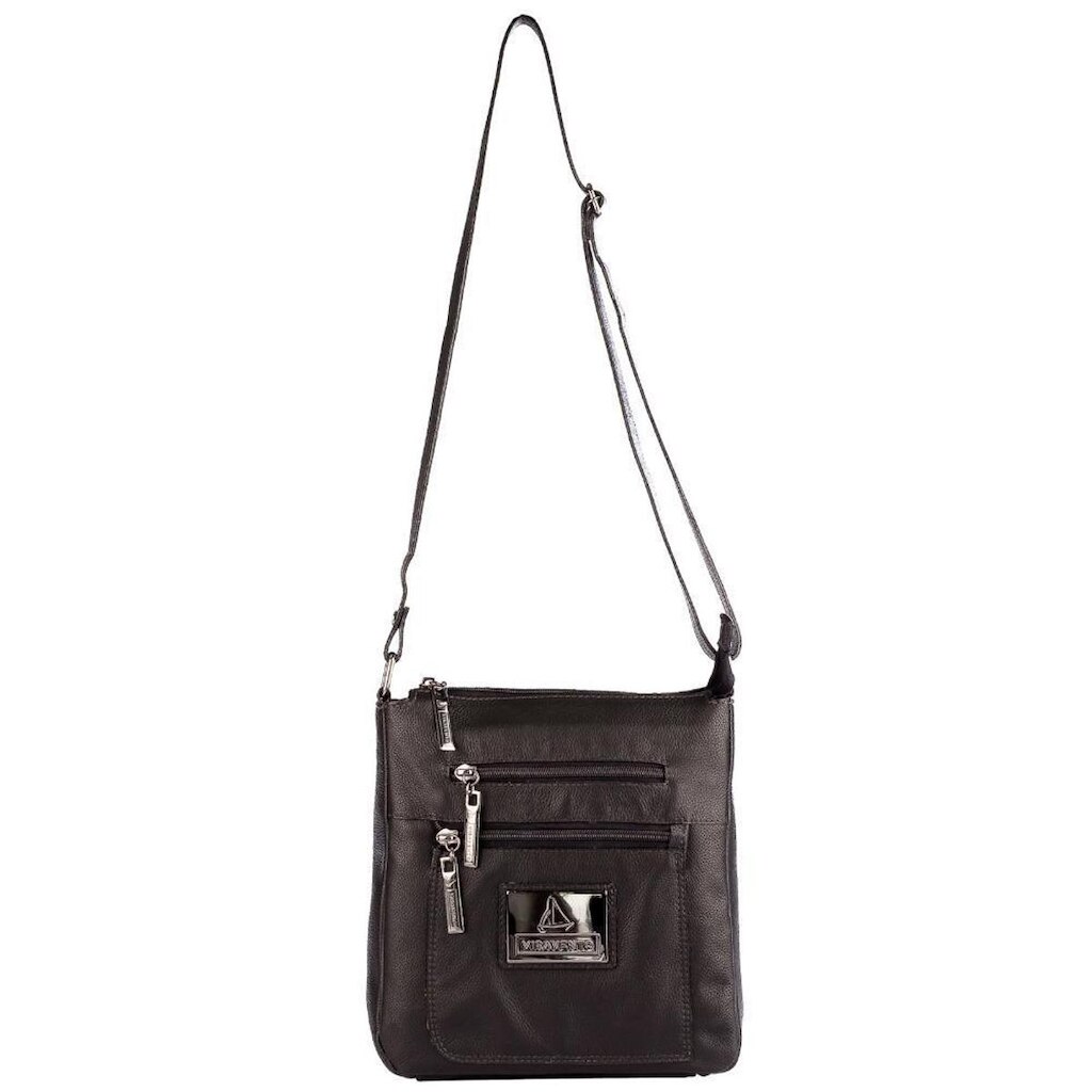 Bolsa tiracolo masculina de couro Clovis