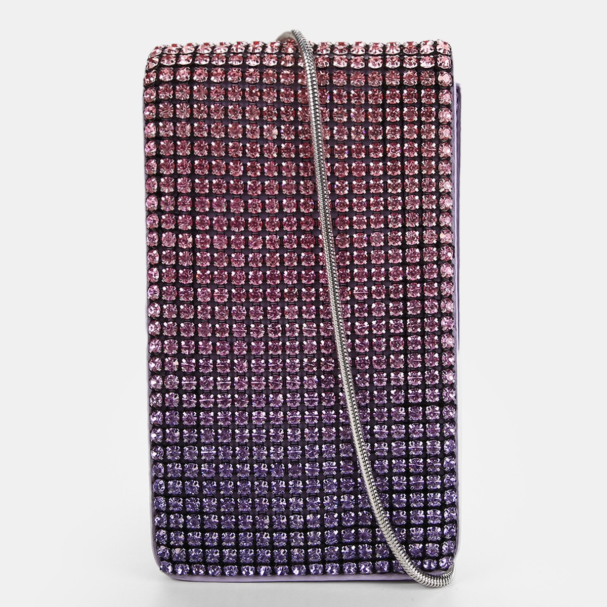 Bolsa Tiracolo Santa Lolla Porta Celular Strass Feminina - Roxo Menor preço em Bolsa Tiracolo Santa Lolla Porta Celular Strass Feminina - Roxo