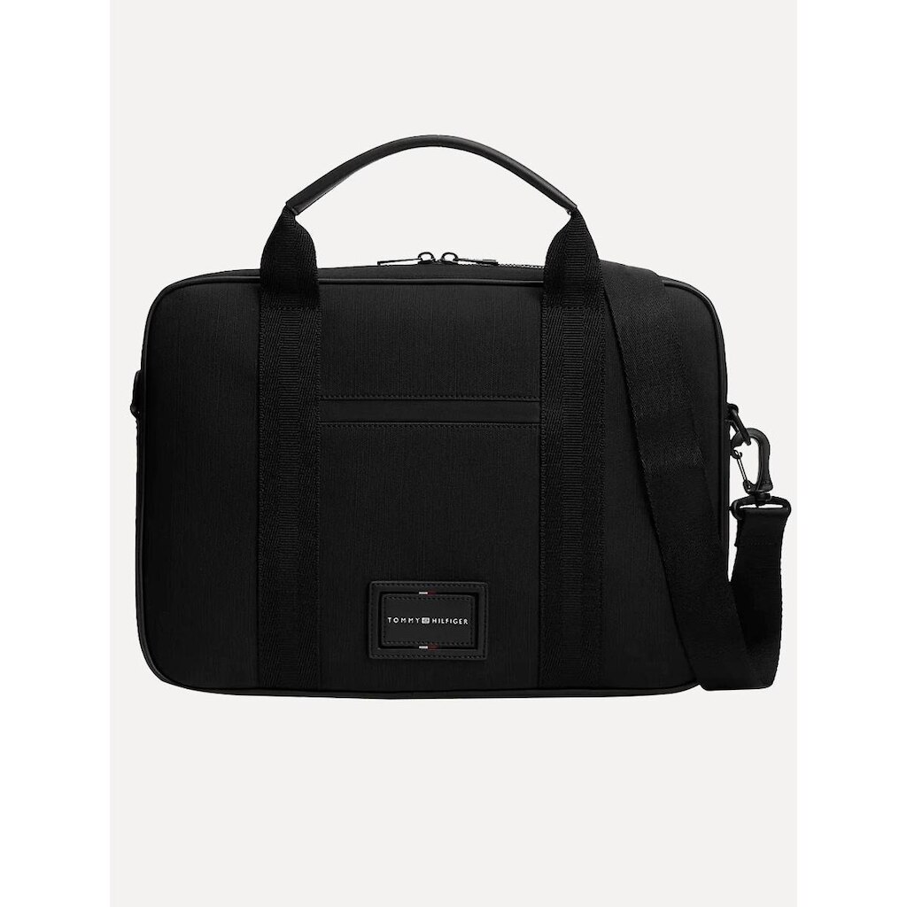 Bolsa Tommy Hilfiger Masculina Notebook Foundation Computer Bag Preto