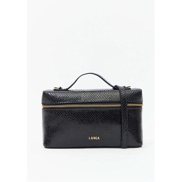 Bolsa Tote Couro Cobra Com Enfeite