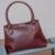 Bolsa Tote Espaçosa Alça De Mão Com Divisória + Bolso Externo - Viaronze - Bordô