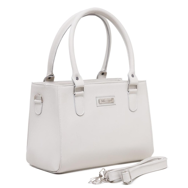 Bolsa Tote Média Feminina Transversal em Couro