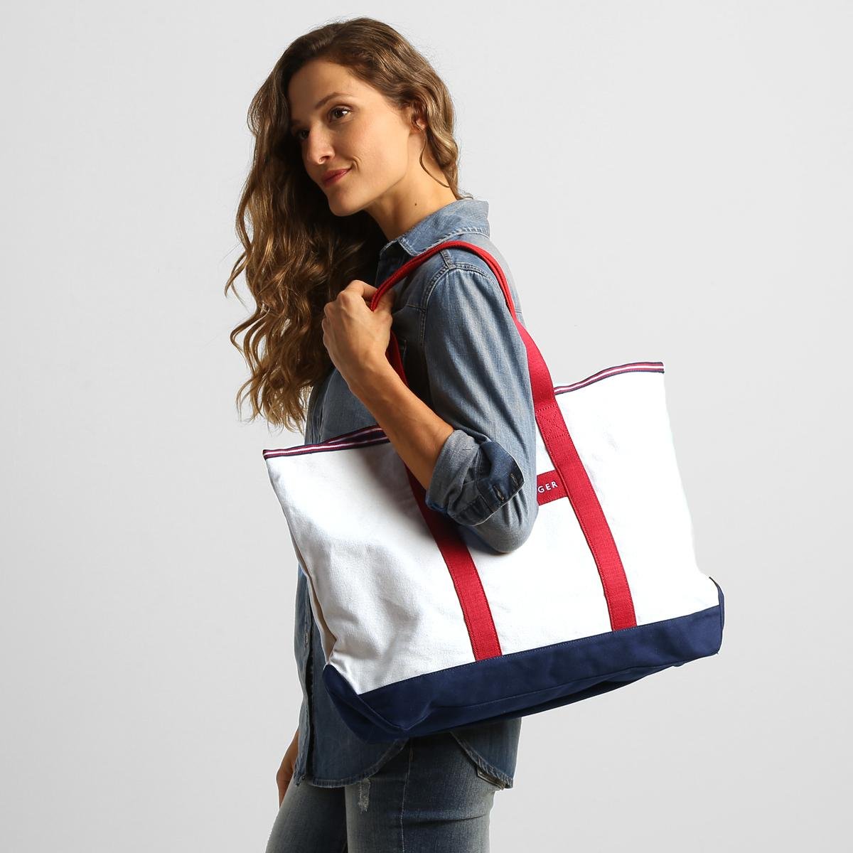 lands end large tote bolsa