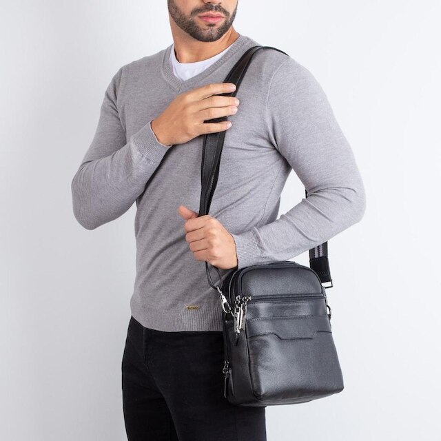 Bolsa transversal com divisórias Fernando