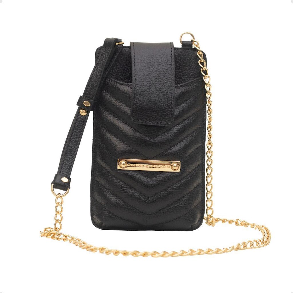 BOLSA TRANSVERSAL DAYANE MAGALHÃES COURO