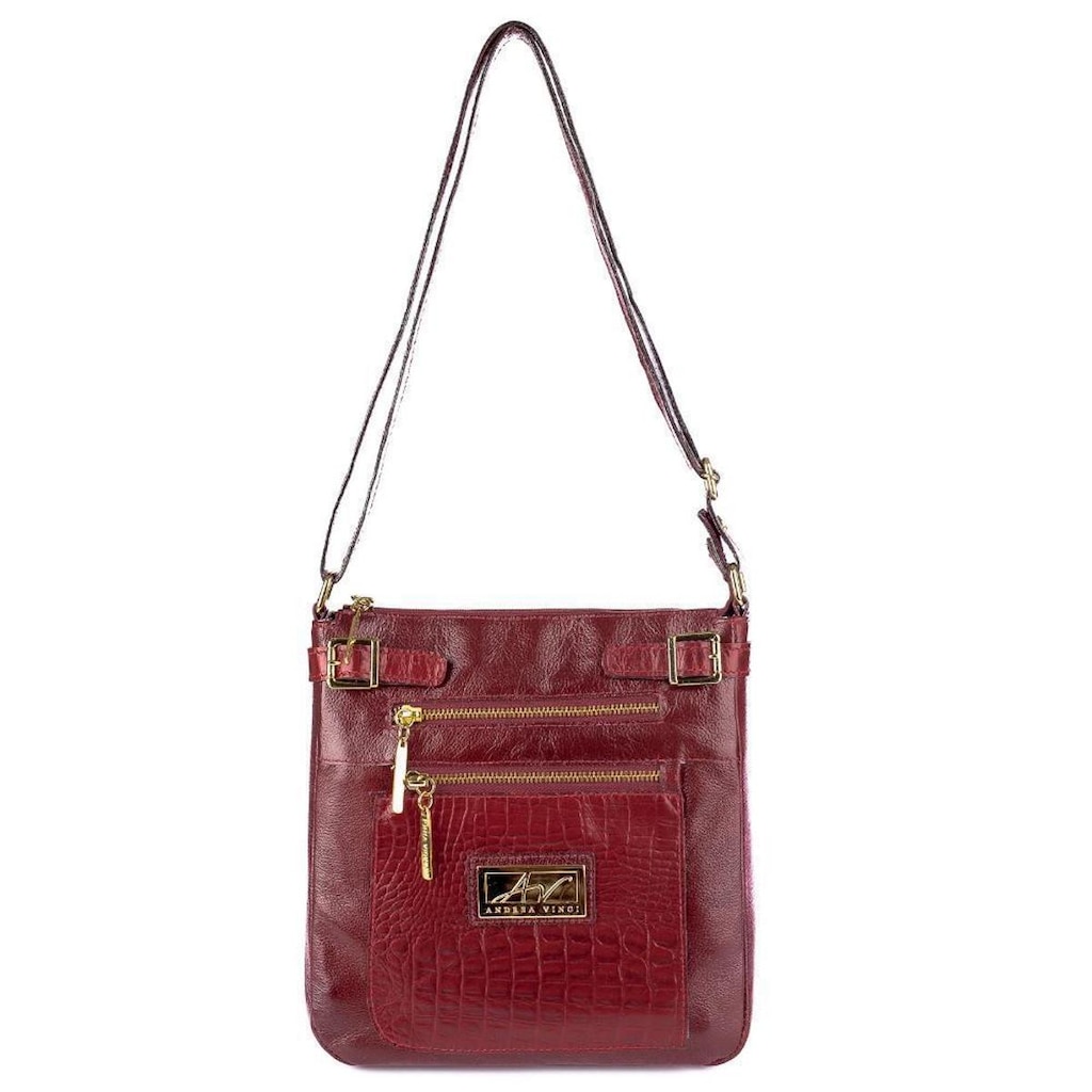 Bolsa transversal de couro Chloe