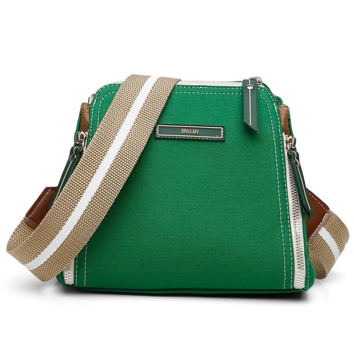 Bolsa Transversal feminina Alça Dupla Removivel Lona - Vermelho Menor preço em Bolsa Transversal feminina Alça Dupla Removivel Lona - Vermelho