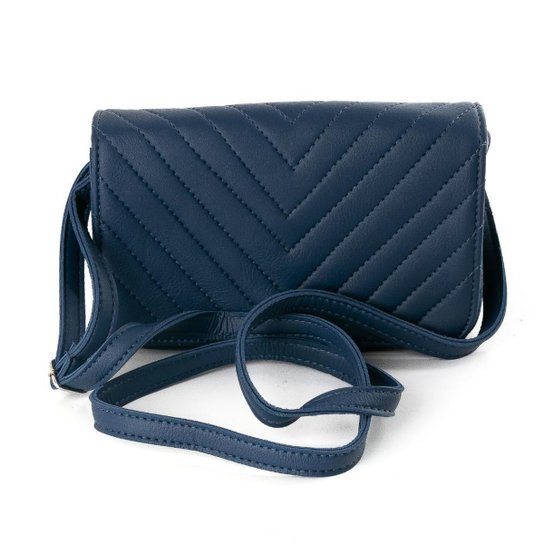 Bolsa Transversal Feminina Imã Lisa Alça Regulável Casual - Marinho