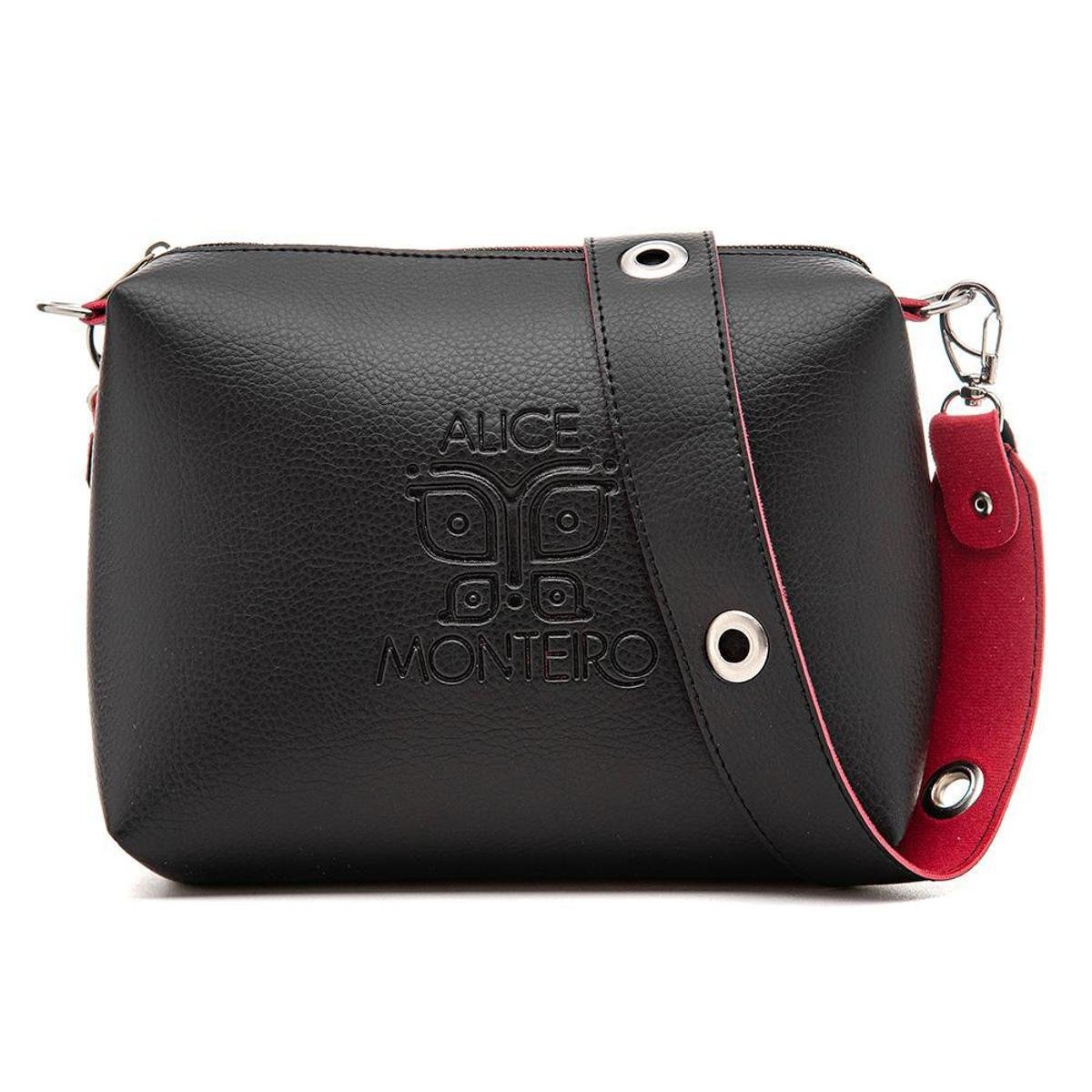 Bolsa Transversal Feminina Média com Zíper e Alça Removivel - Preto Menor preço em Bolsa Transversal Feminina Média com Zíper e Alça Removivel - Preto