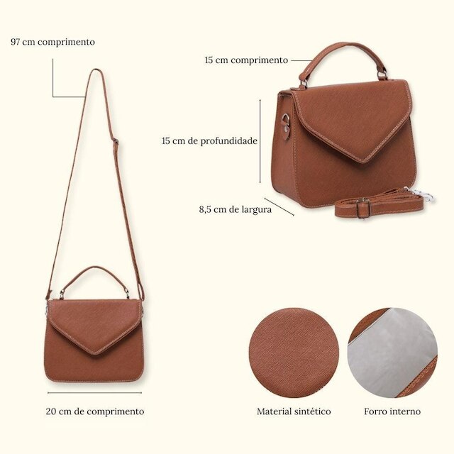 Bolsa Transversal Feminino de Colo Pequena Schiareli 8190