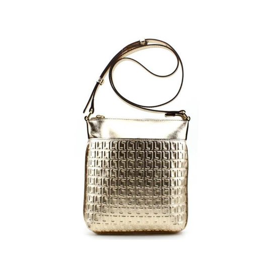 Bolsa Transversal Luz da Lua Laminati Feminina - Dourado