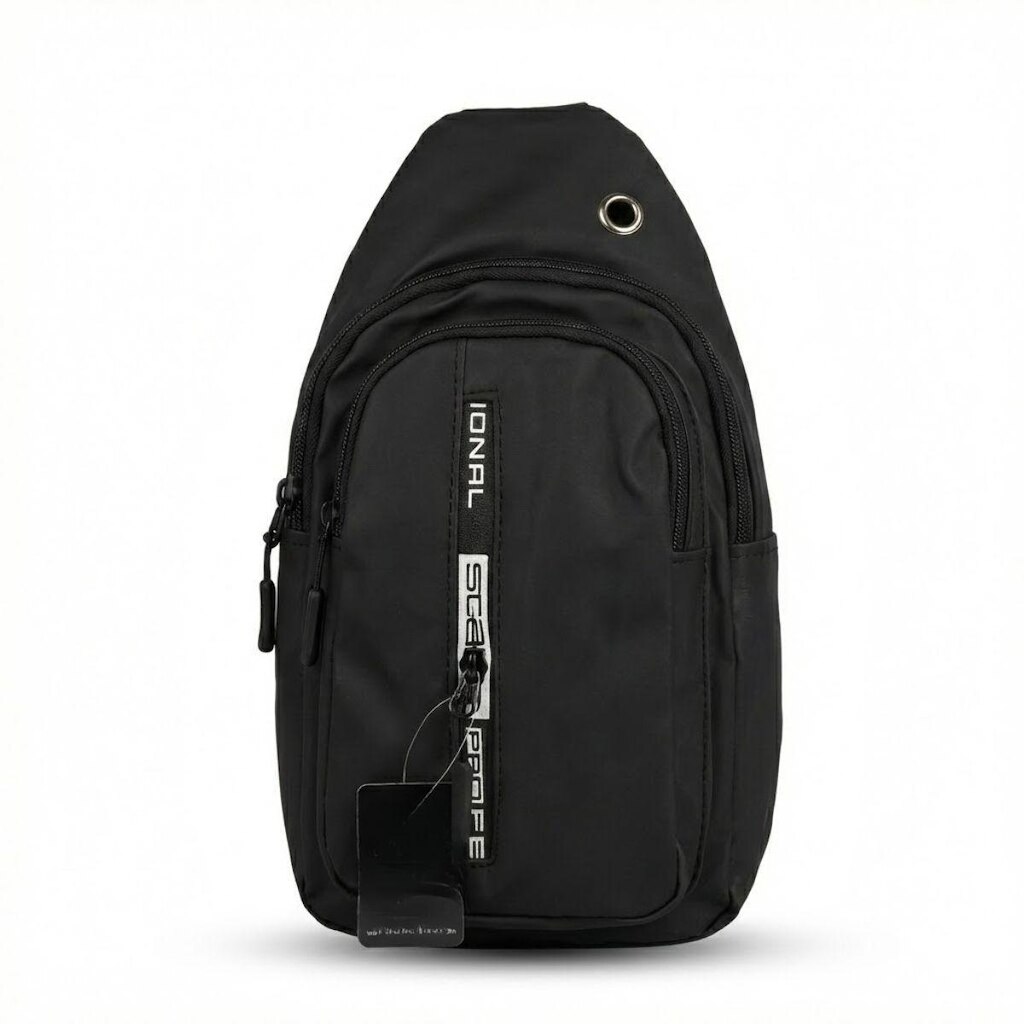 Bolsa Transversal Ombro Shoulder Bag Pochete Anti-Furto Preta