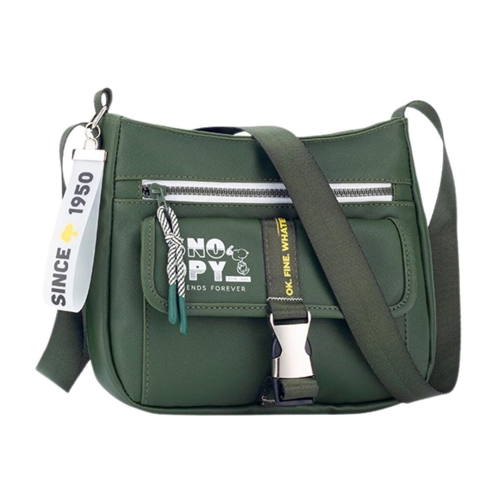 Bolsa Transversal SNOOPY SP25004 Friends Forever Verde