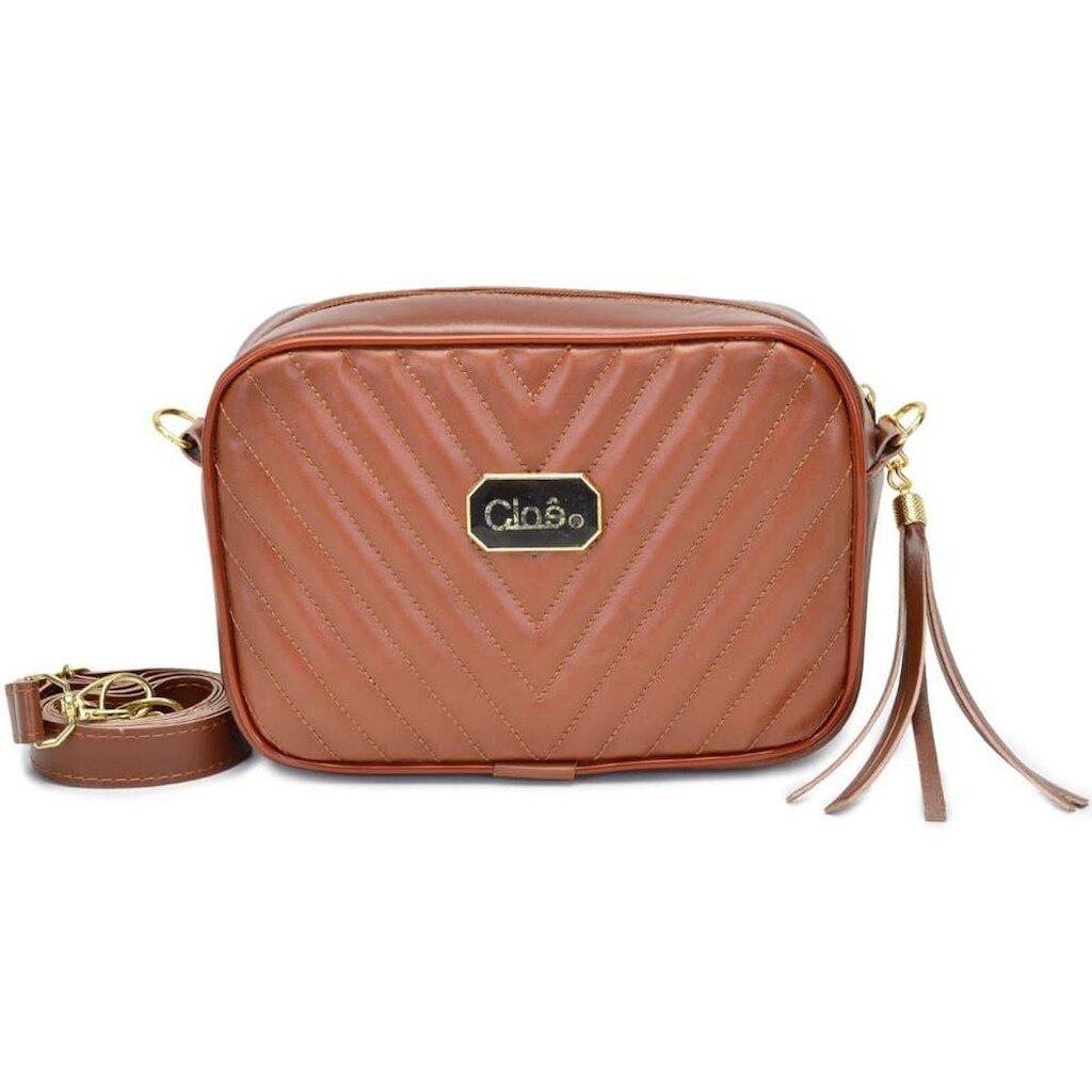 Bolsa Transversal Tiracolo Clube do Sapato de Franca NS Alexa Matelassê Mod.02 "V" Femnina