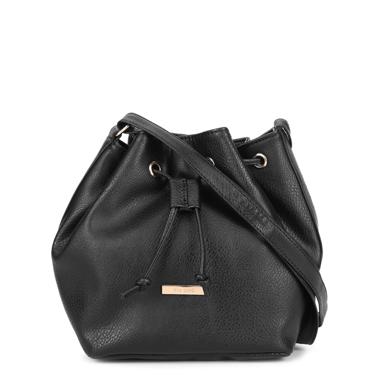 Bolsa Via Uno Eco Saco Floater Feminina - Preto Menor preço em Bolsa Via Uno Eco Saco Floater Feminina - Preto