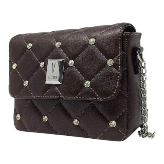 Bolsa Vizzano Casual Moderna Estilo Brilho Feminino