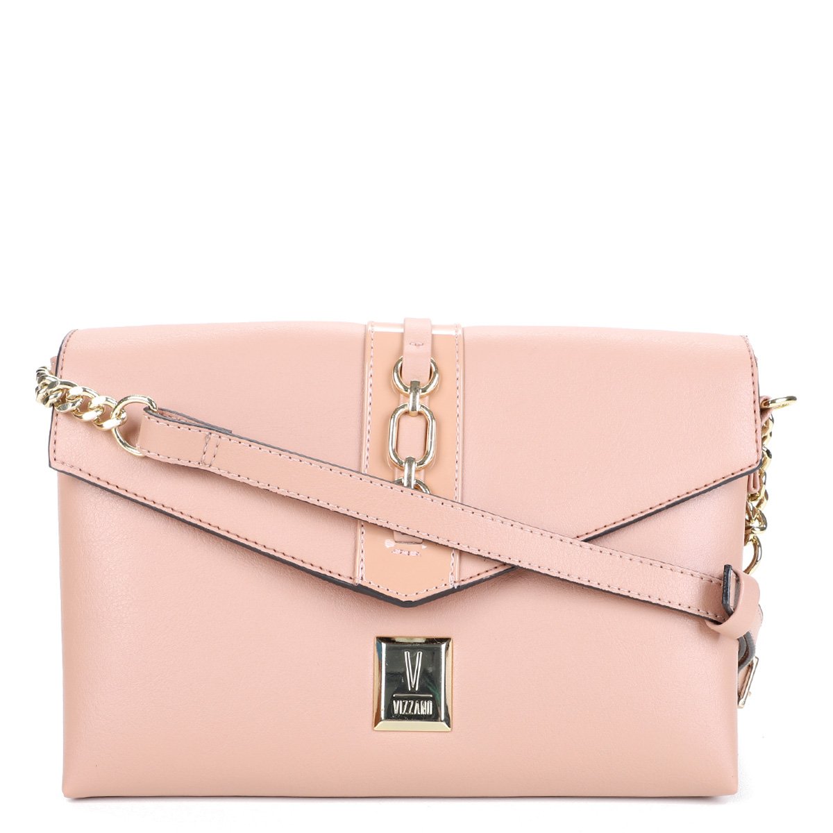 Bolsa Vizzano Envelope Corrente Feminina - Nude é ruim? Bolsa Vizzano Envelope Corrente Feminina - Nude é boa?