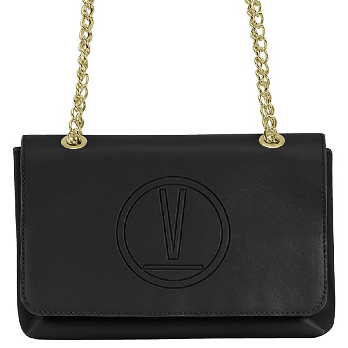 Bolsa Vizzano Flap Logo Alça Corrente Feminina - Preto Menor preço em Bolsa Vizzano Flap Logo Alça Corrente Feminina - Preto