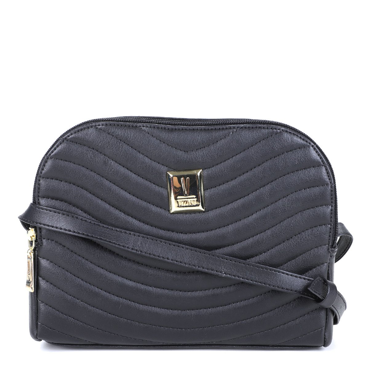 Bolsa Vizzano Matelassê Transversal Feminina - Preto Menor preço em Bolsa Vizzano Matelassê Transversal Feminina - Preto