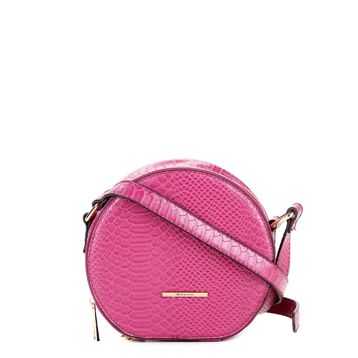 pink and silver bolsa