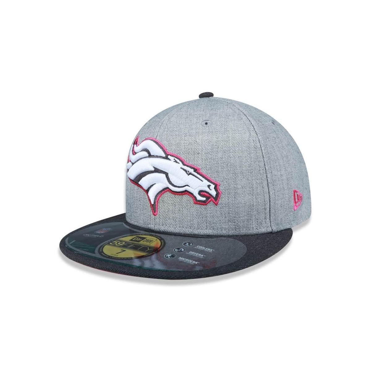 BONÉ 59FIFTY DENVER BRONCOS NFL ABA RETA CINZA NEW ERA FECHADO