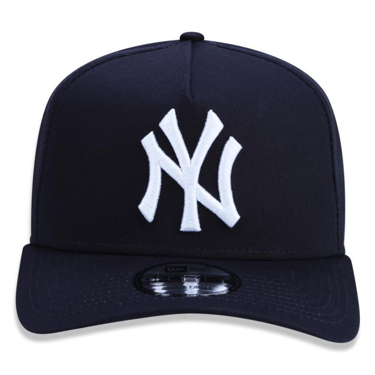 Boné 940 A-frame New York Yankees MLB Aba Curva New Era - Marinho | Zattini
