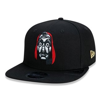 BONE 9FIFTY ORIGINAL FIT LA CASA DE PAPEL NETFLIX ABA RETA SNAPBACK PRETO NEW ERA