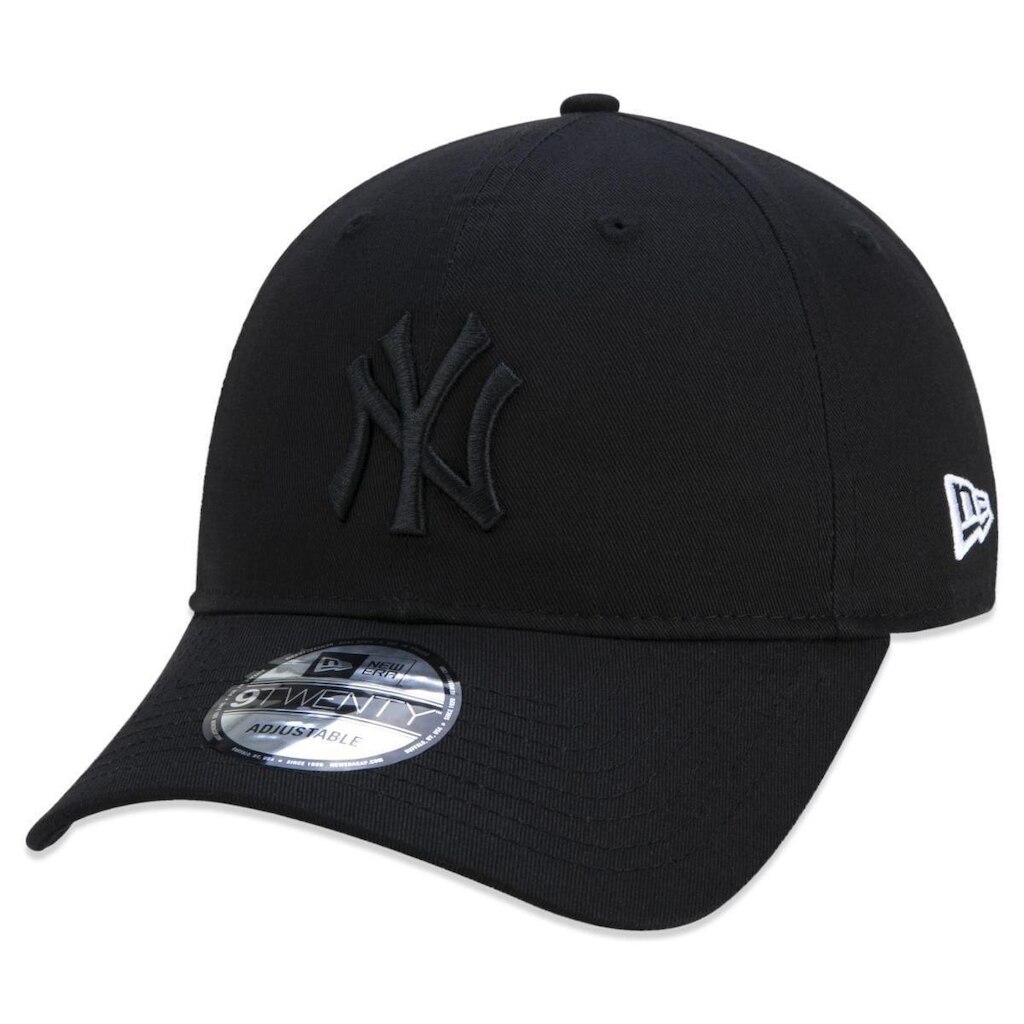 BONE 9TWENTY MLB NEW YORK YANKEES ABA CURVA PRETO STRAPBACK PRETO NEW ERA