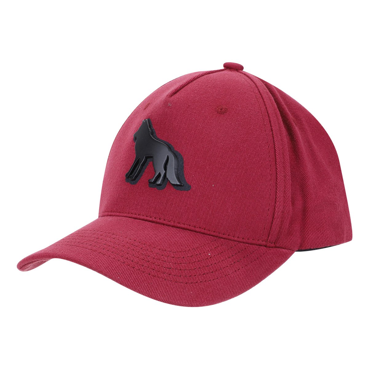Boné Aba Curva Acostamento Strapback Detalhe Lobo Masculino - Vermelho Menor preço em Boné Aba Curva Acostamento Strapback Detalhe Lobo Masculino - Vermelho